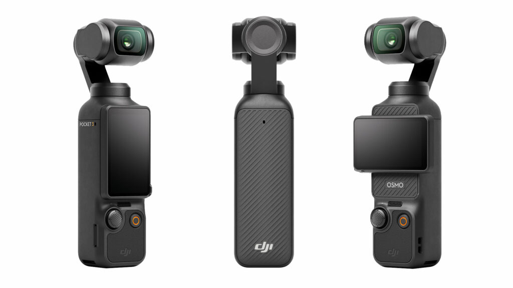 Vistas laterales de la DJI Osmo Pocket 3