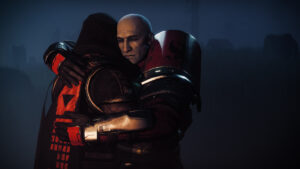 Personajes abrazándose en una escena emocional de Destiny 2 The Final Shape